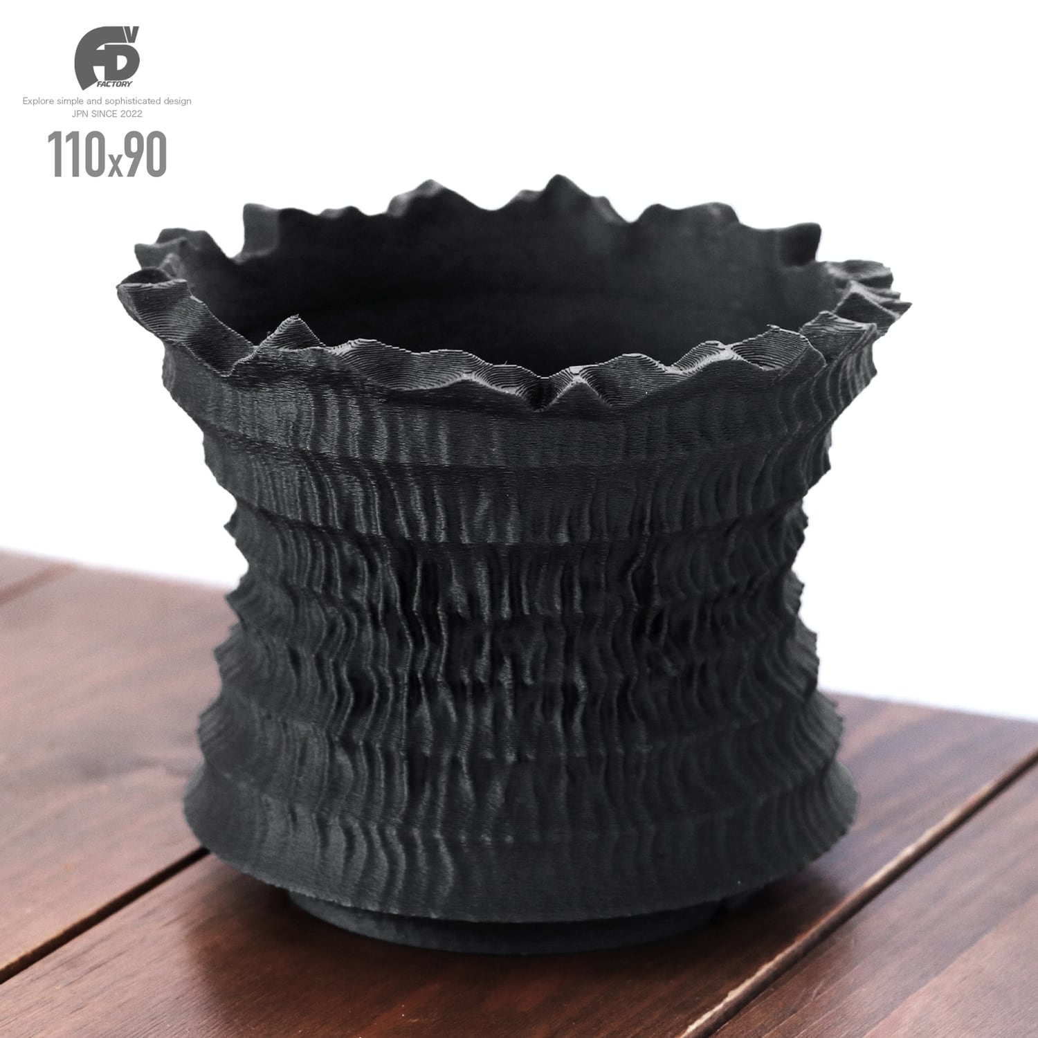 Adv-051-S (110×90)｜Shinogi cr｜彫刻的な造形美を纏う3D植木鉢｜Adv