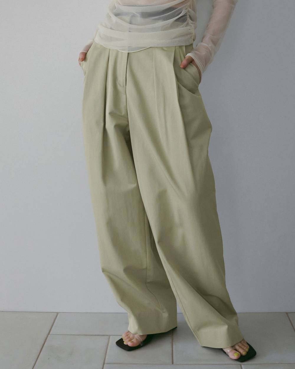 anuke 】Twill Loose Pants | valance 福井｜レディース セレクト