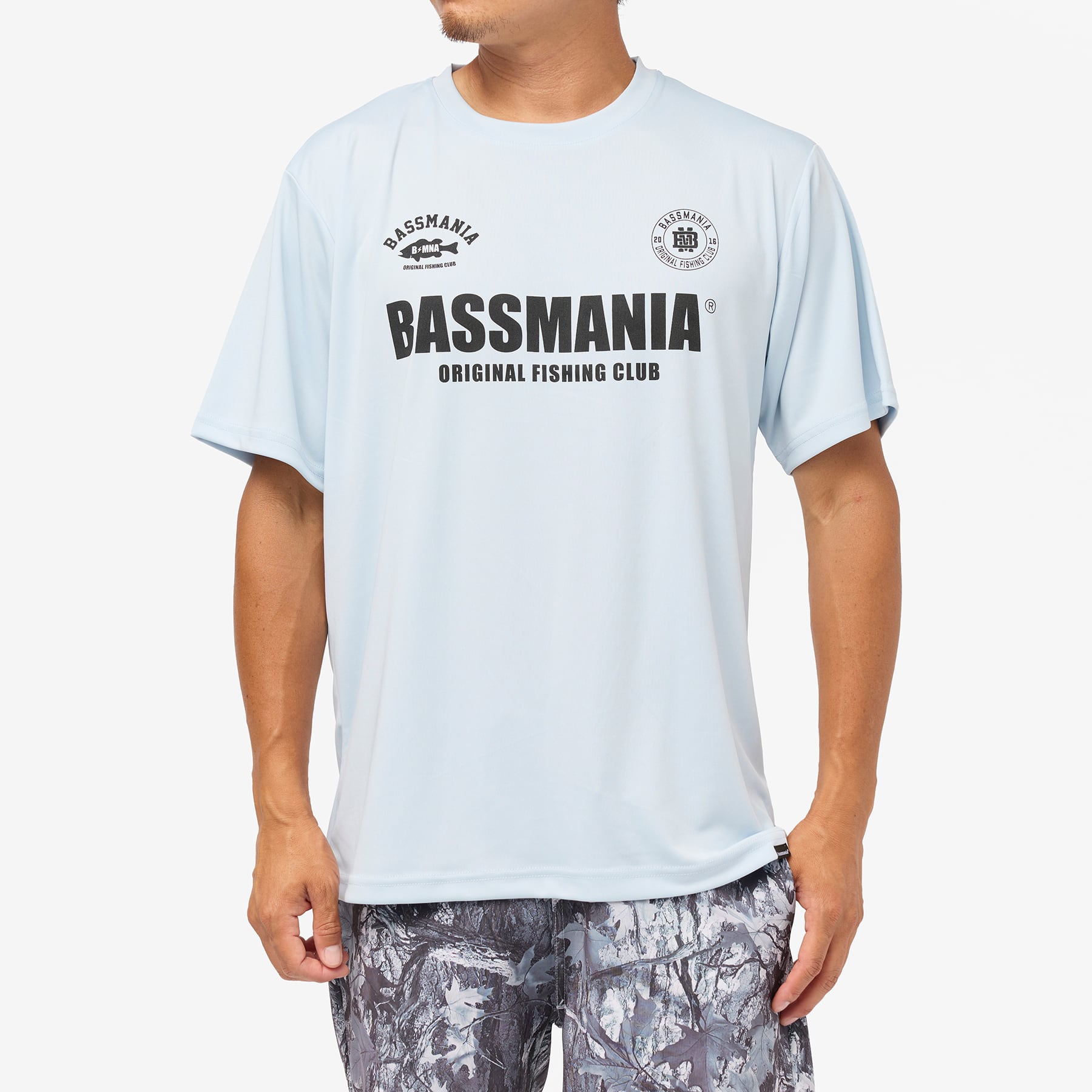 BASSMANIA GAME LOGOドライスムースTシャツ [F.BLU] | bassmania.jp