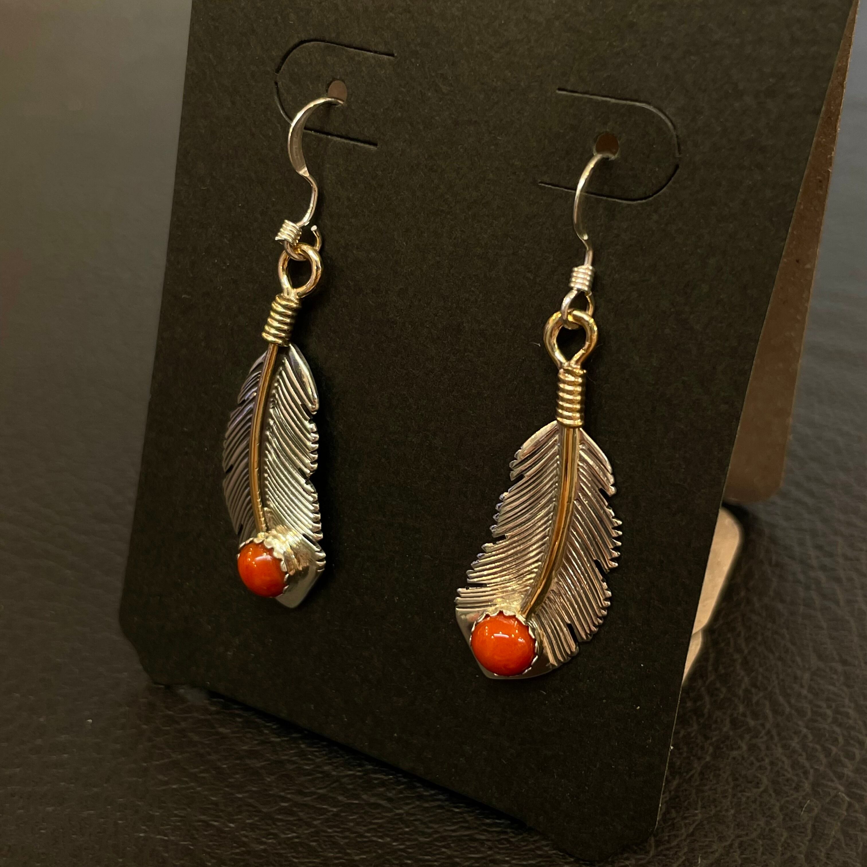 ハーヴィーメイス ナバホ インディアンジュエリーコーラルリング 13号