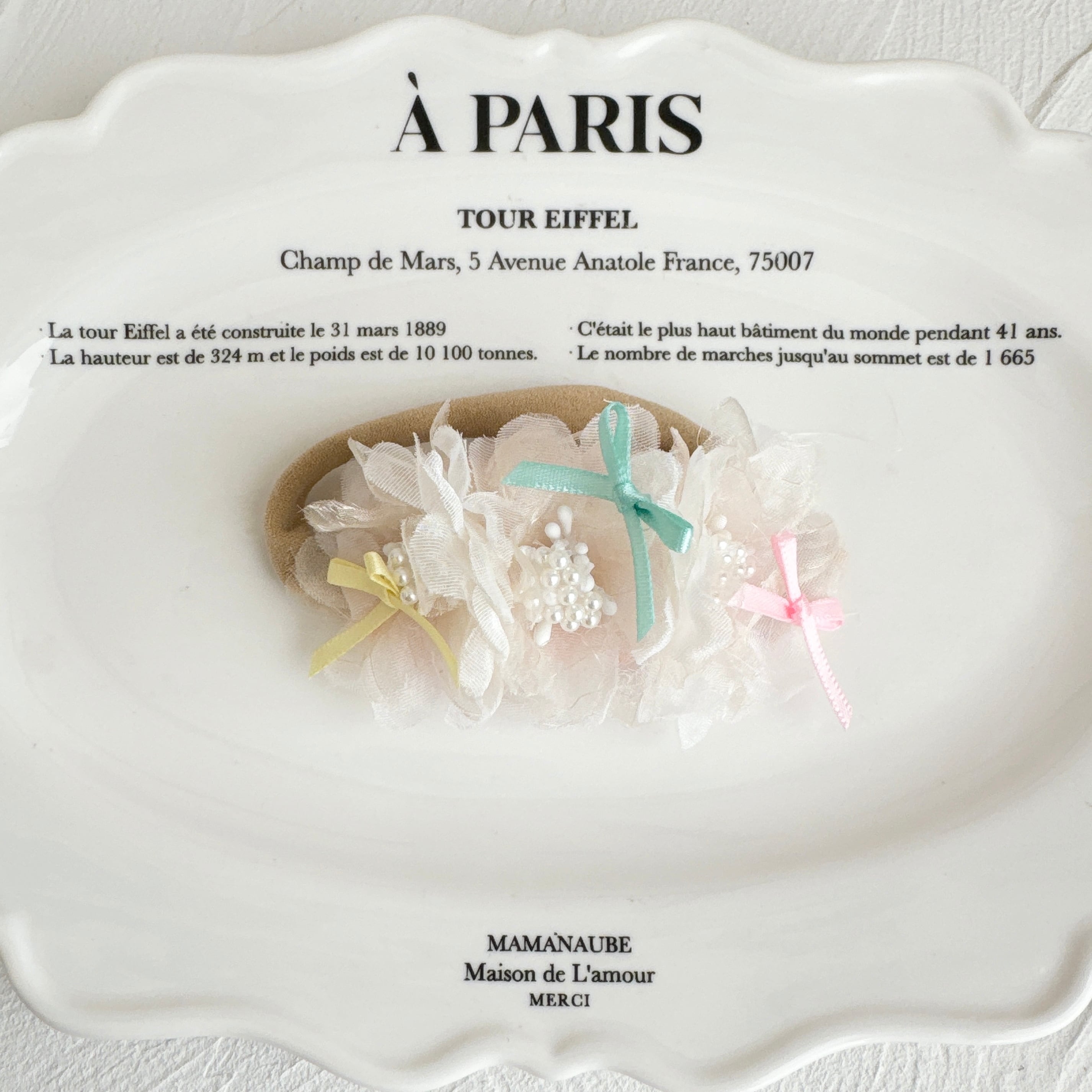 シフォンフラワーヘアバンド