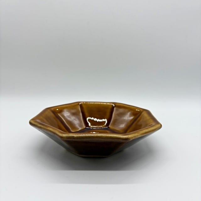 高橋あい 八角皿 薄飴