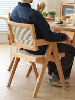 ダイニングチェア おしゃれ 北欧 ラタンチェア 籐 カンティレバーチェア ラタン チェア 椅子 カフェ リビングチェア チェアー リビング  ダイニング椅子