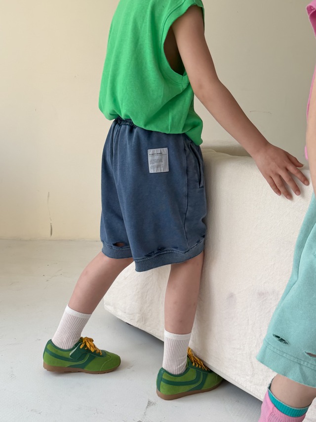 【KID】リバーバスケットダメージハーフパンツ - 13