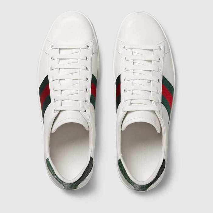 GUCCI ホワイトレザー スニーカー GUCCI ホワイトレザースニーカー グッチ──最旬ベストバイ・アイテム