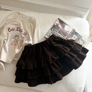 秋レトロコーデュロイスカート