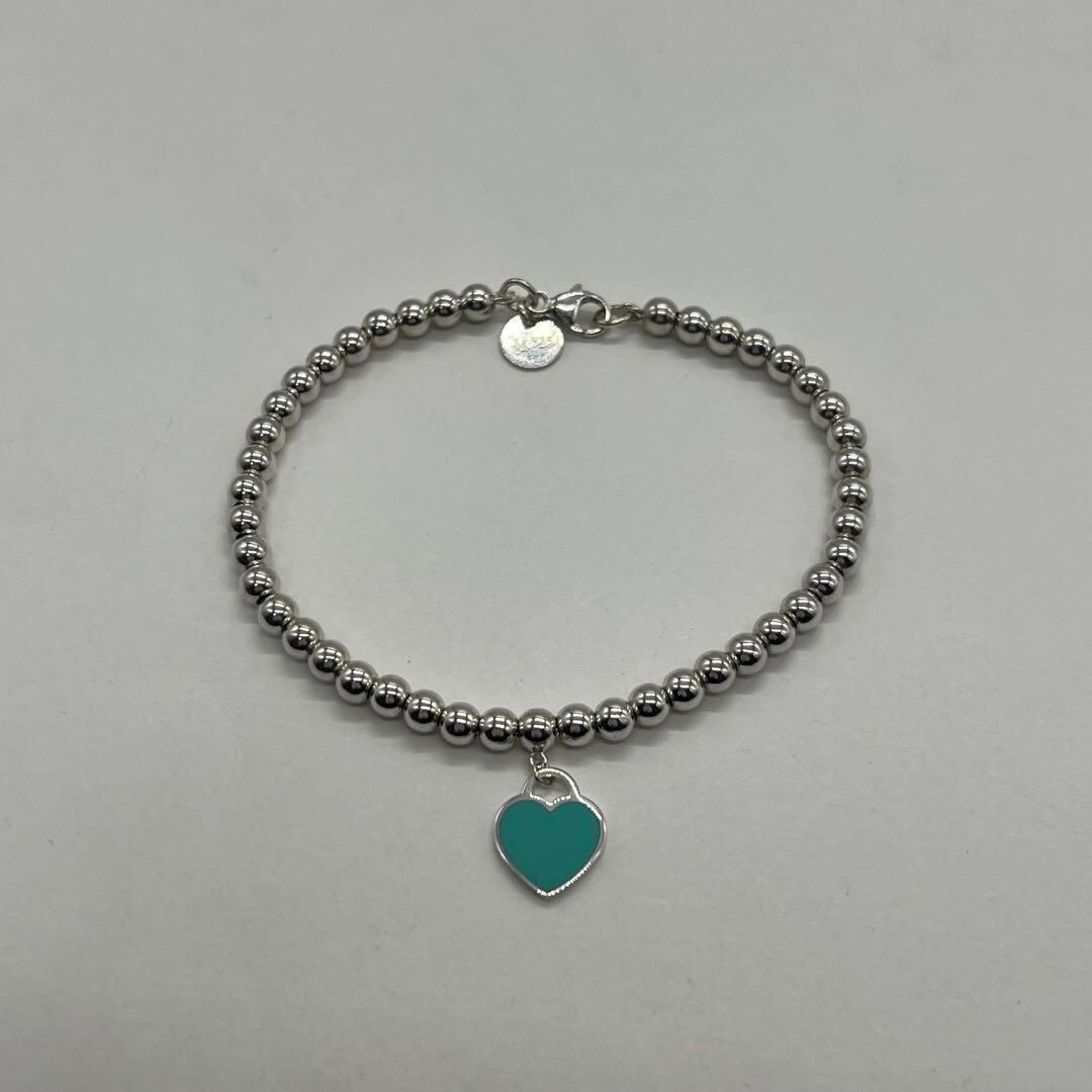 ティファニー TIFFANY リターントゥ ブルーハートタグ ビーズブレスレット