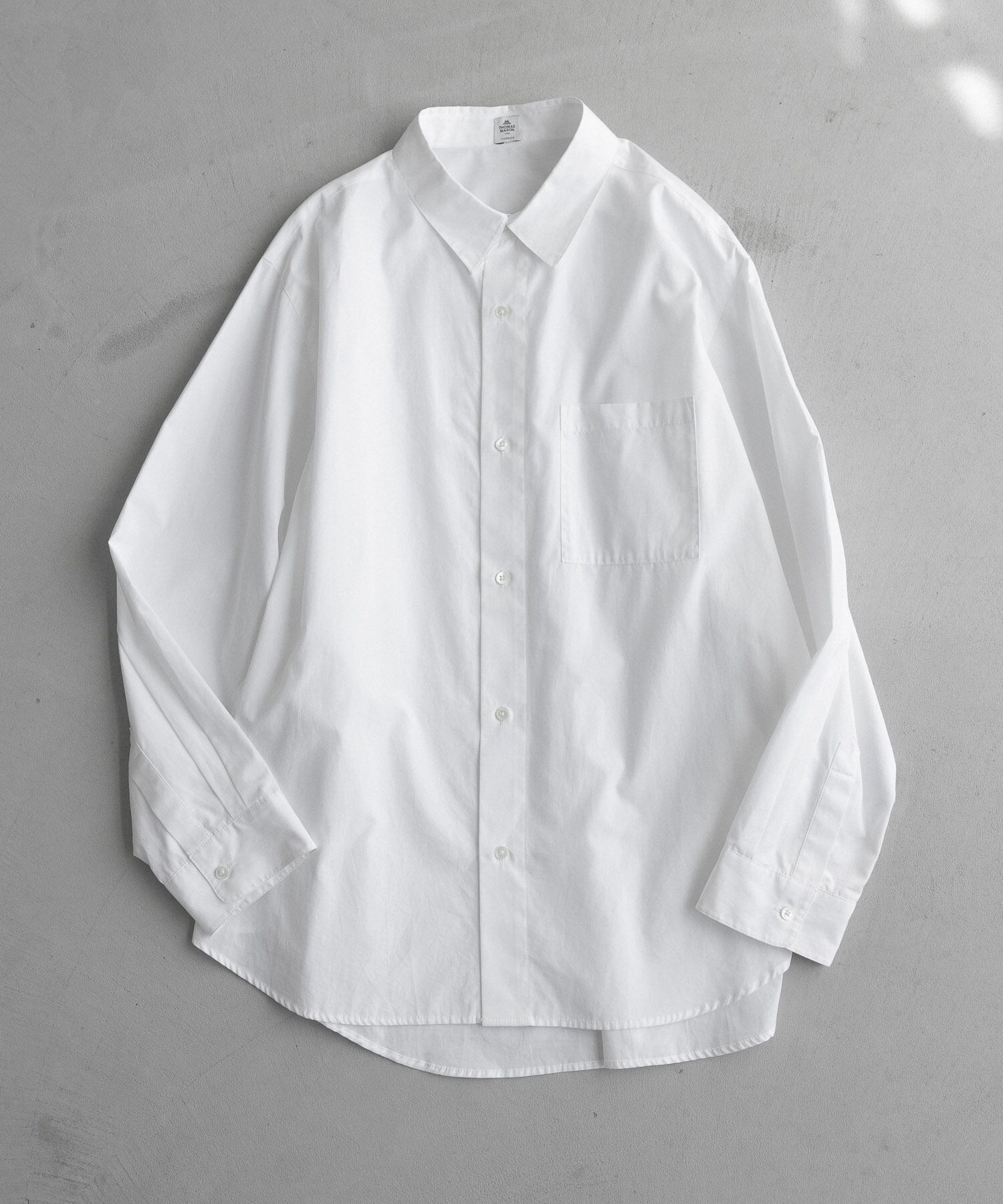 THOMAS MASON】loose basic oversize shirt〈BLUE〉予約販売【12月1日