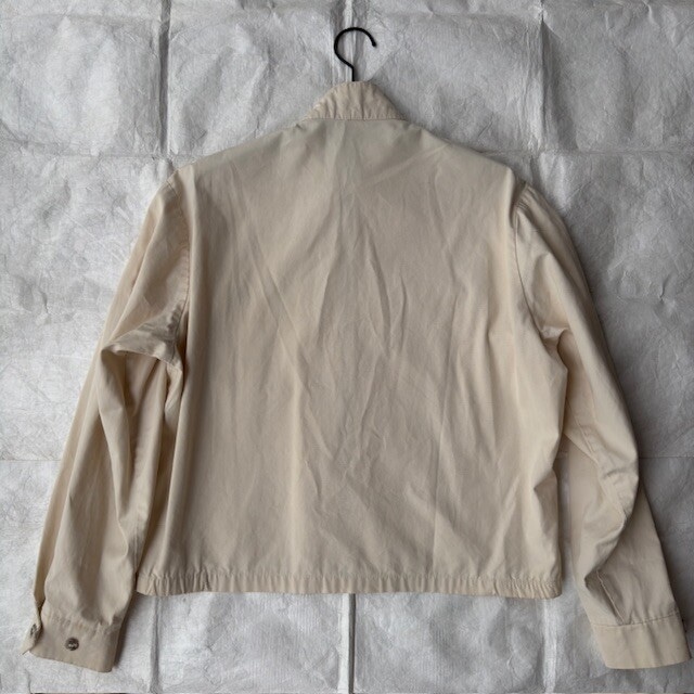 Champion ジップアップブルゾン 60s コットン エクリュ Talonジップ ヴィンテージ古着 画像3