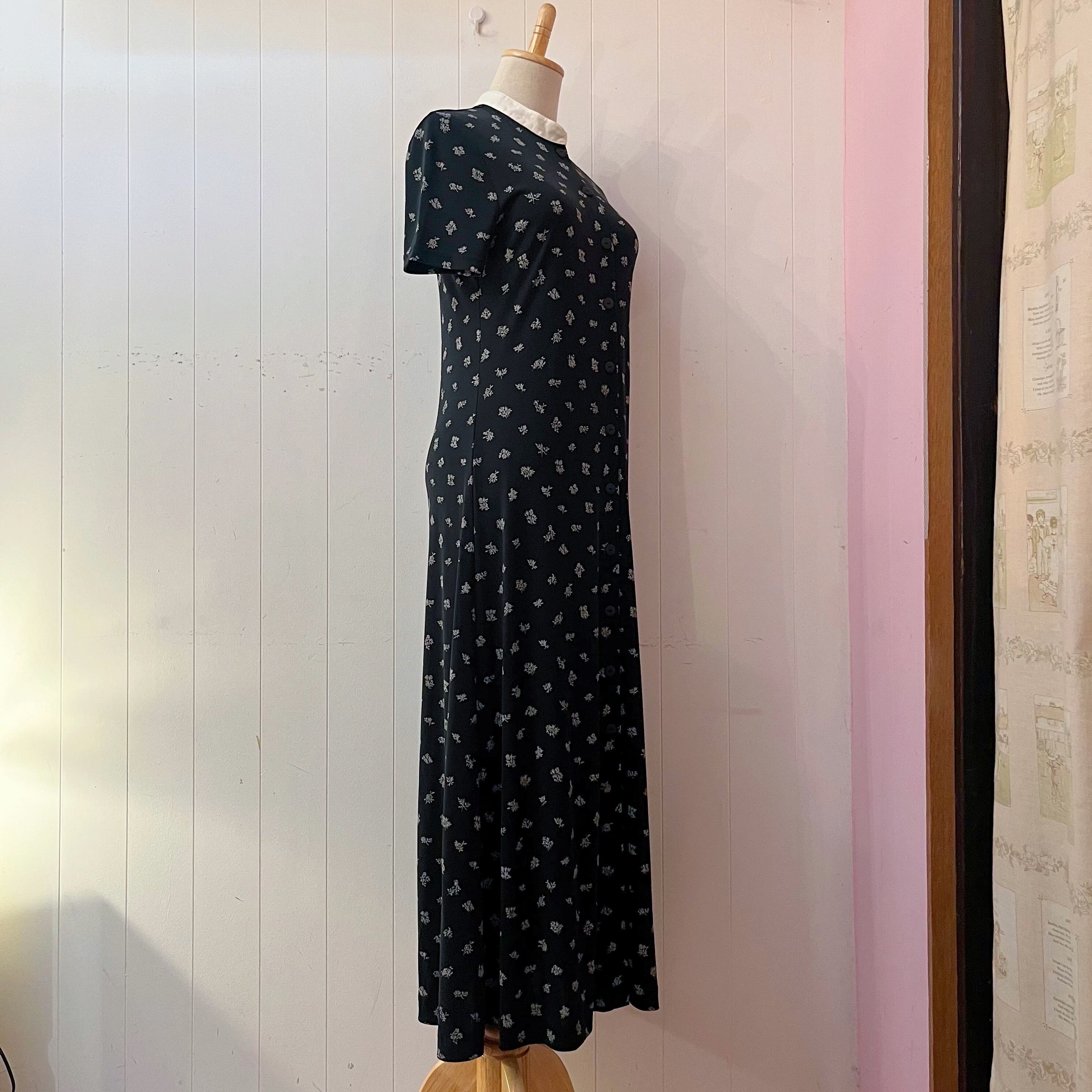 mini rose stand collar one-piece