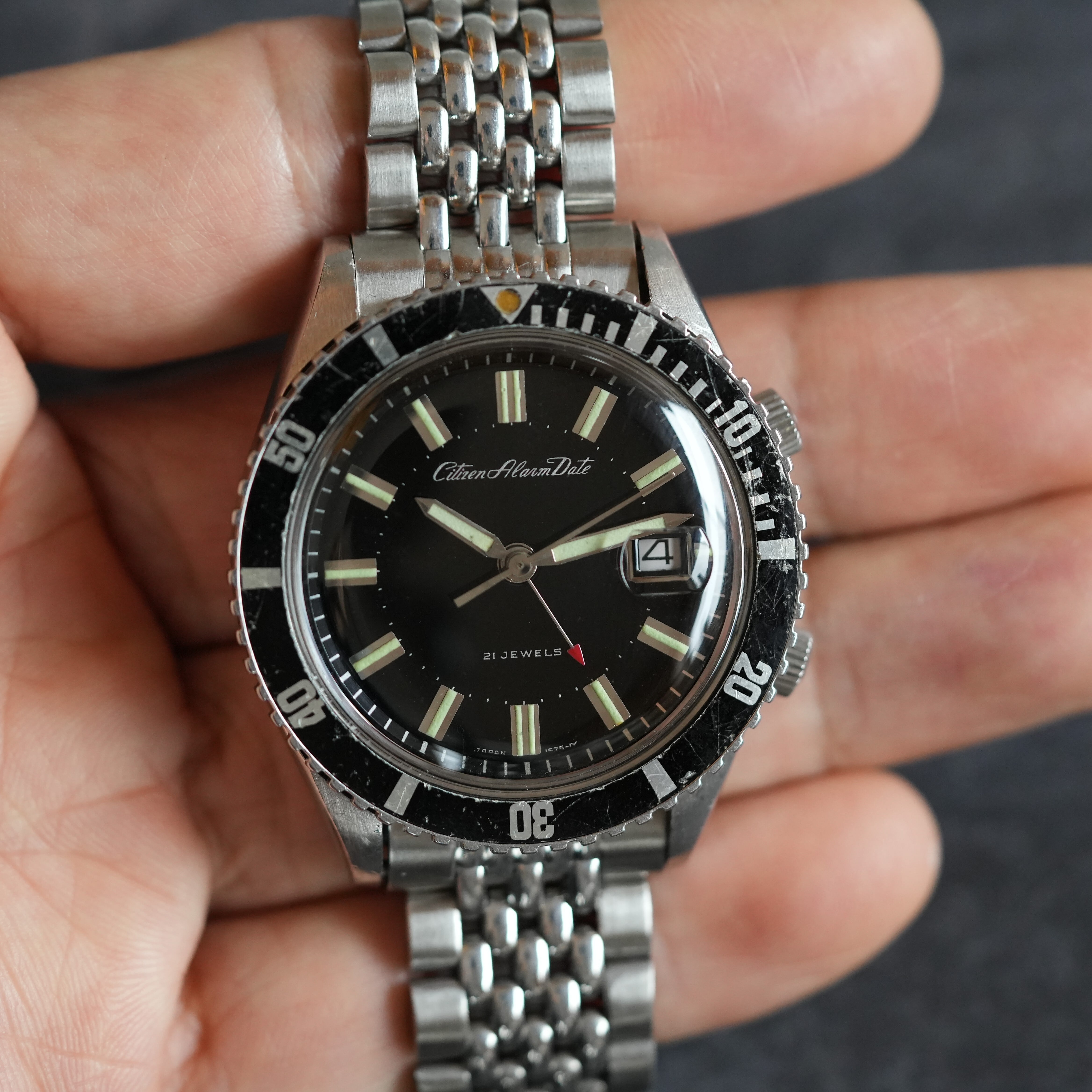 CTIZEN】 Alarm Date／Ref.52902-Y／Diver／シチズン アラームデイト