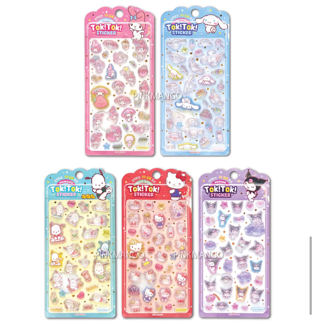 入荷済/5種類セット販売】正規品 韓国限定 サンリオキャラクターズ TOK