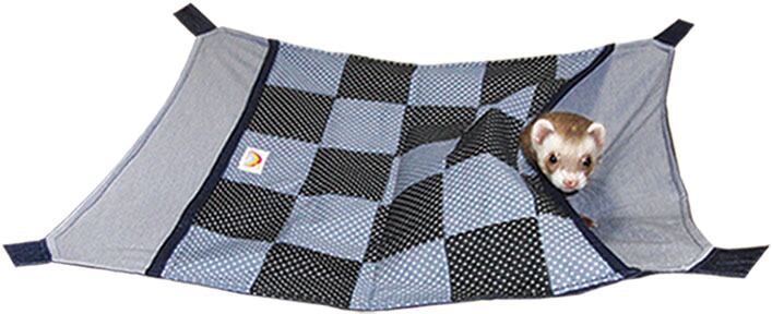 【フェレット用品】わいわいワイドハンモック　迷彩/パッチワーク