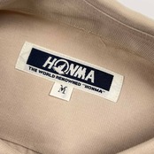 HONMA 本間ゴルフ 長袖 レーヨン シャツ M/ベージュ系 メンズ