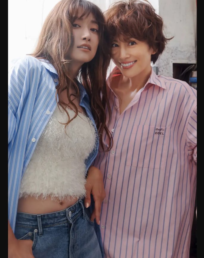 COEL(Ladies)】COEL×Desafioバックロゴビッグシャツ ブルーM