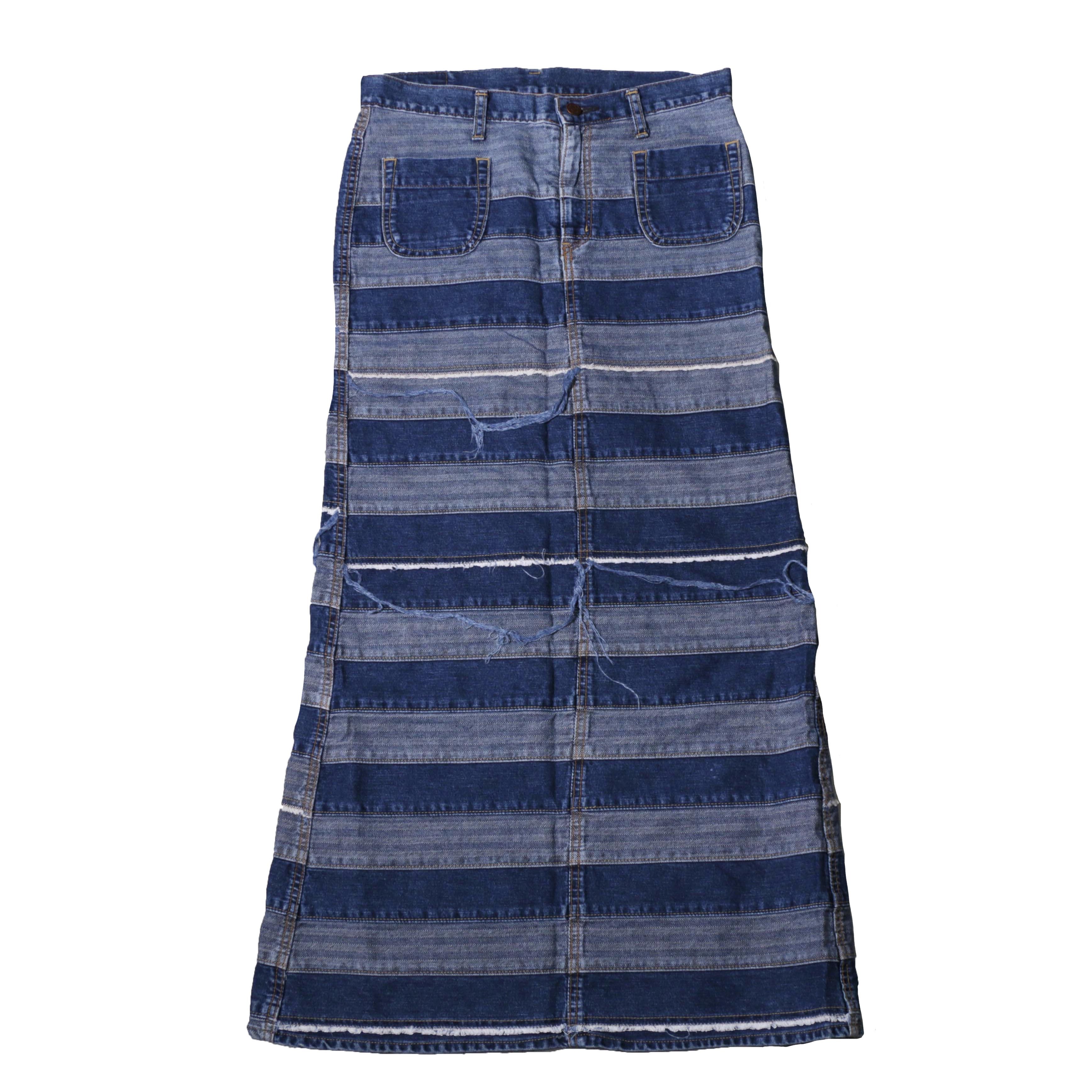 HystericGlamour PatchingDenimLongSkirt