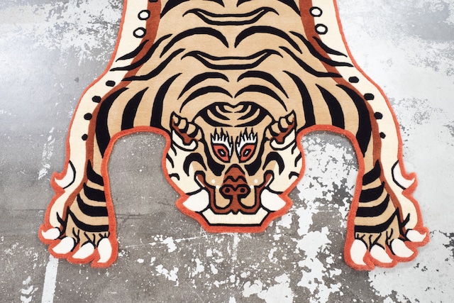 Tibetan Tiger Rug 《Lサイズ•ウール・NIGOモデル123》チベタンタイガーラグ