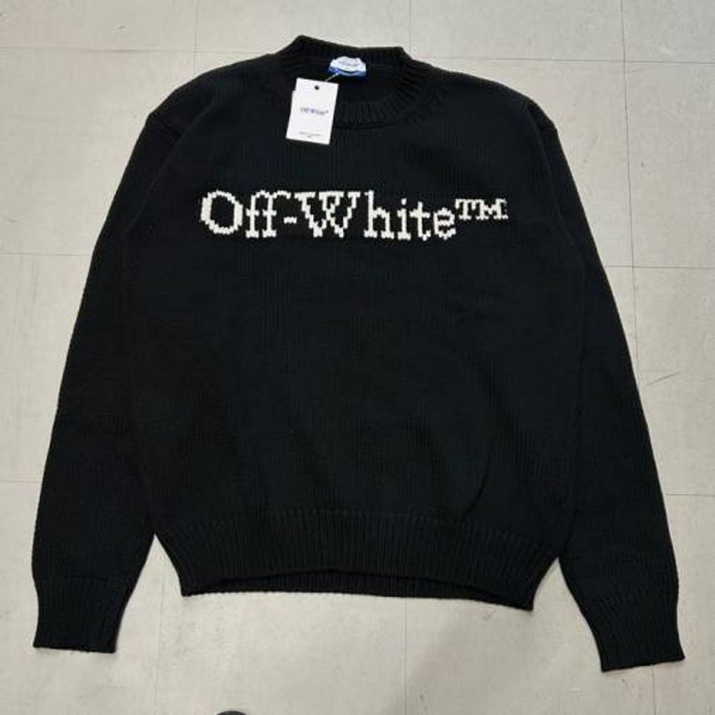 Off-White オフホワイト 25SS Intarsia-Knit Logo Jumper ニット