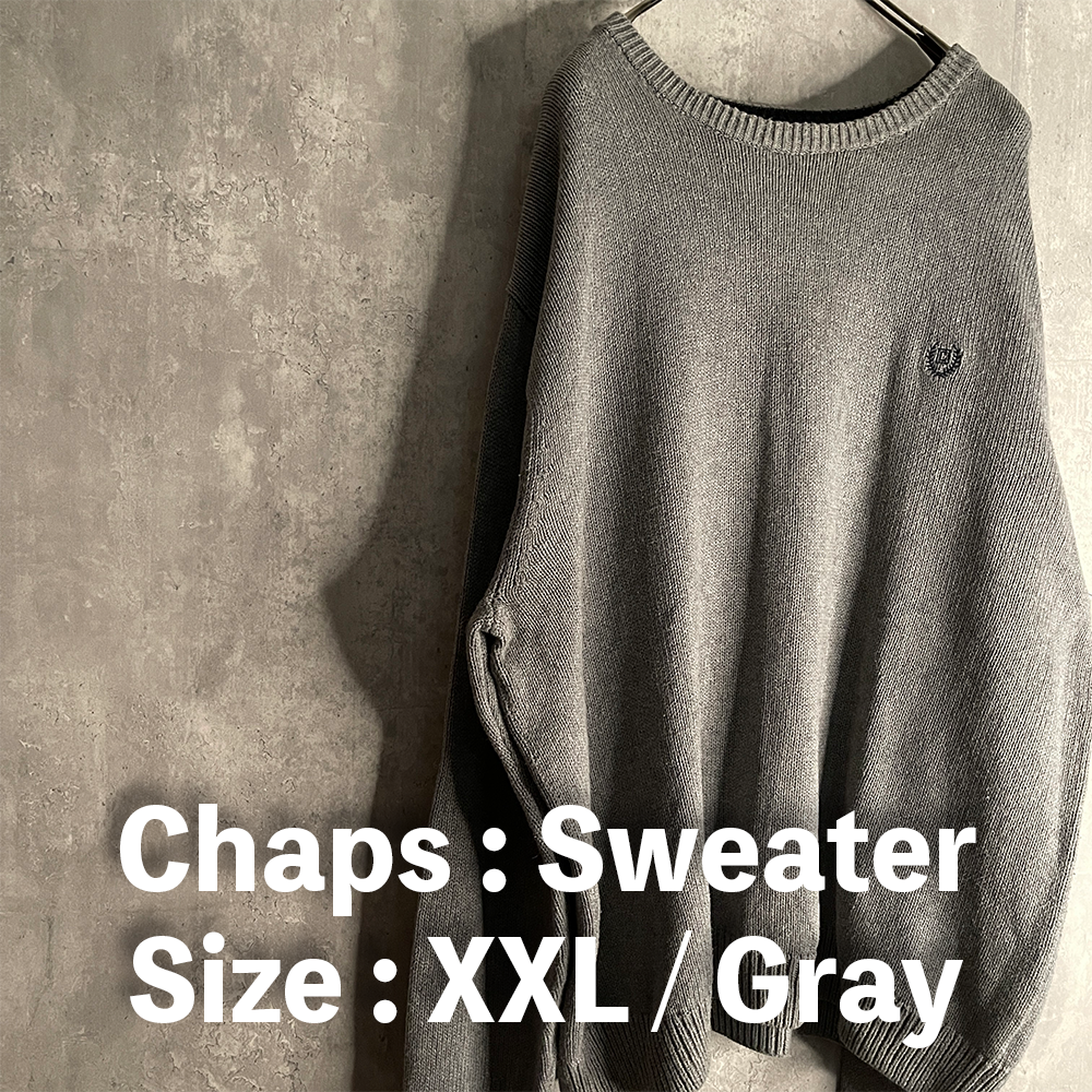 CHAPS　チャップス　ピーコート　XXL　3L　ブラック　大きいサイズ