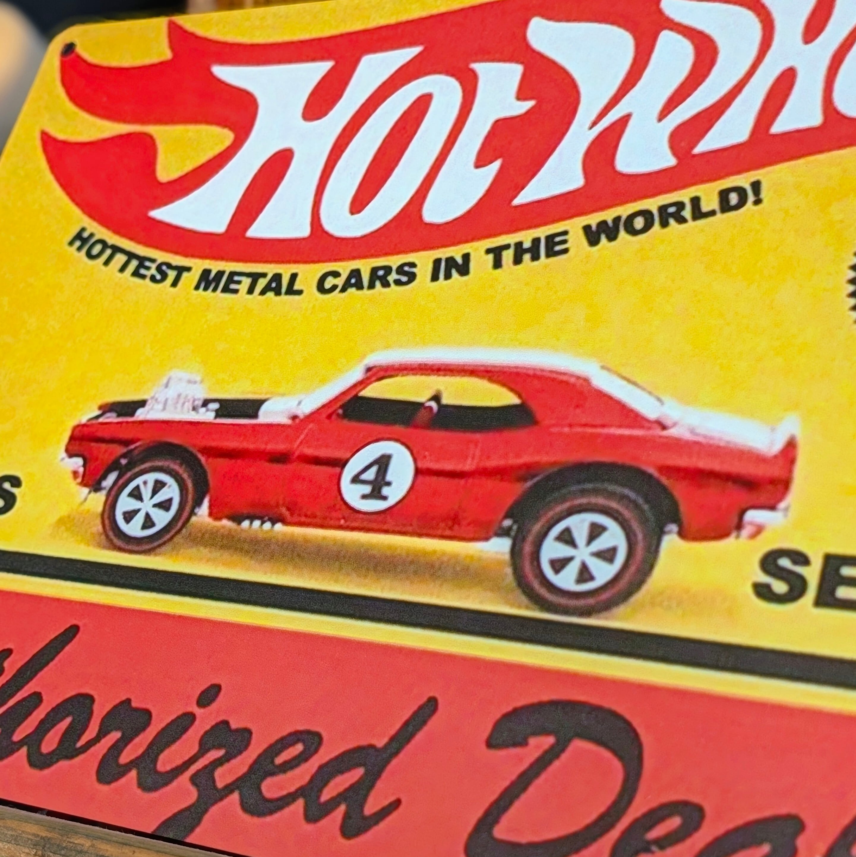 送料無料！ちょうどいいブリキ看板 【 Hot Wheels ホットウィール 】METAL SIGN / メタルサイン / ブリキ看板 / サインボード / ビンテージ加工〚アメリカン雑貨 アメトイ〛