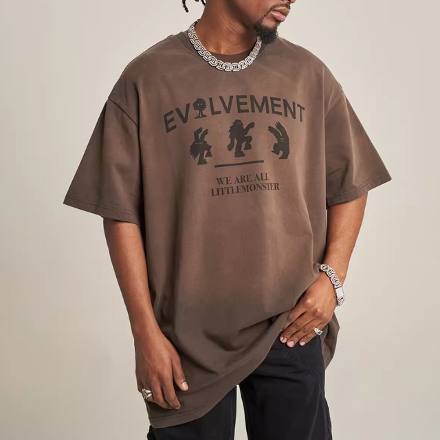 【DRIP5157】D/B American Character Print Tee