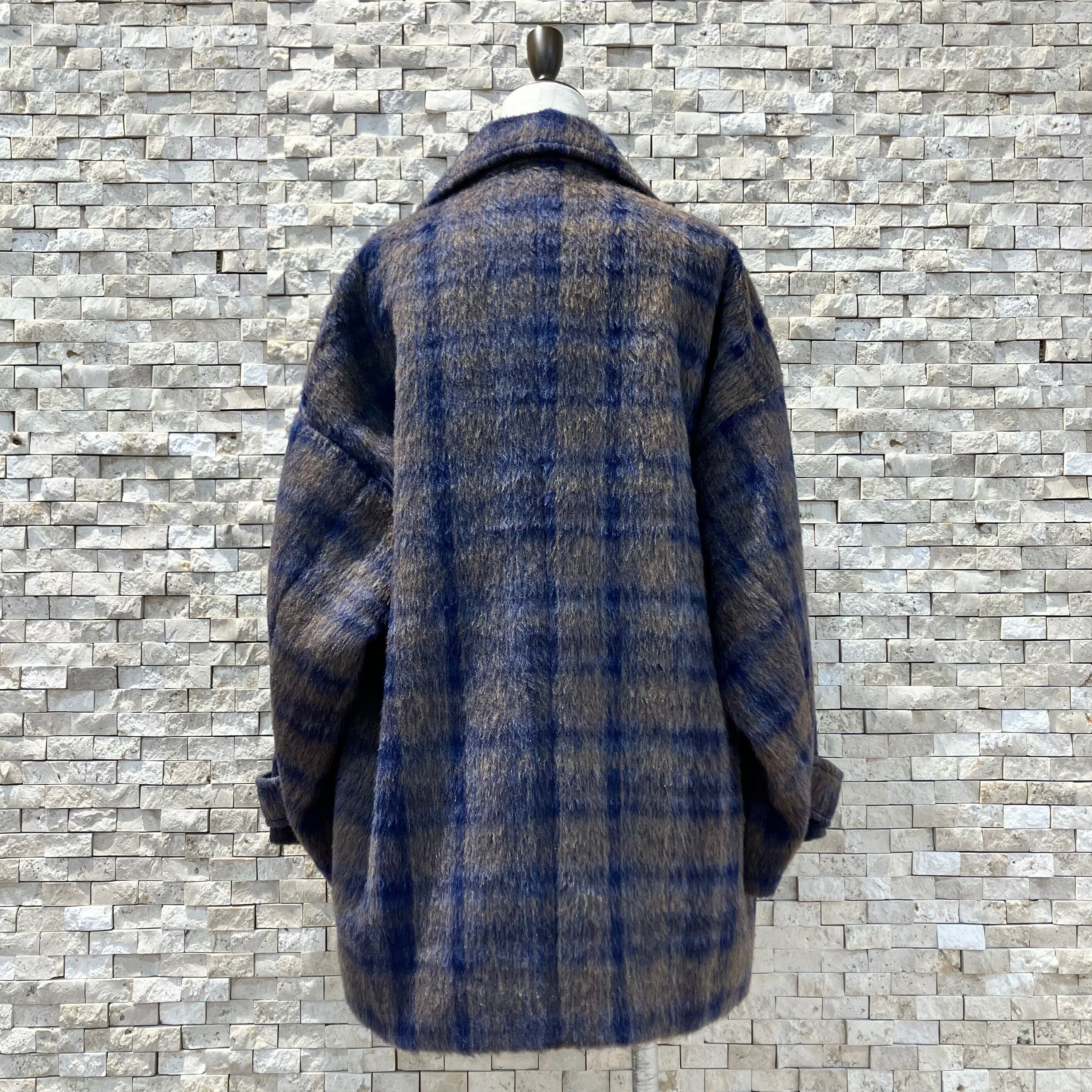 AGNOST チェック柄 ロングコート F 38 アグノスト