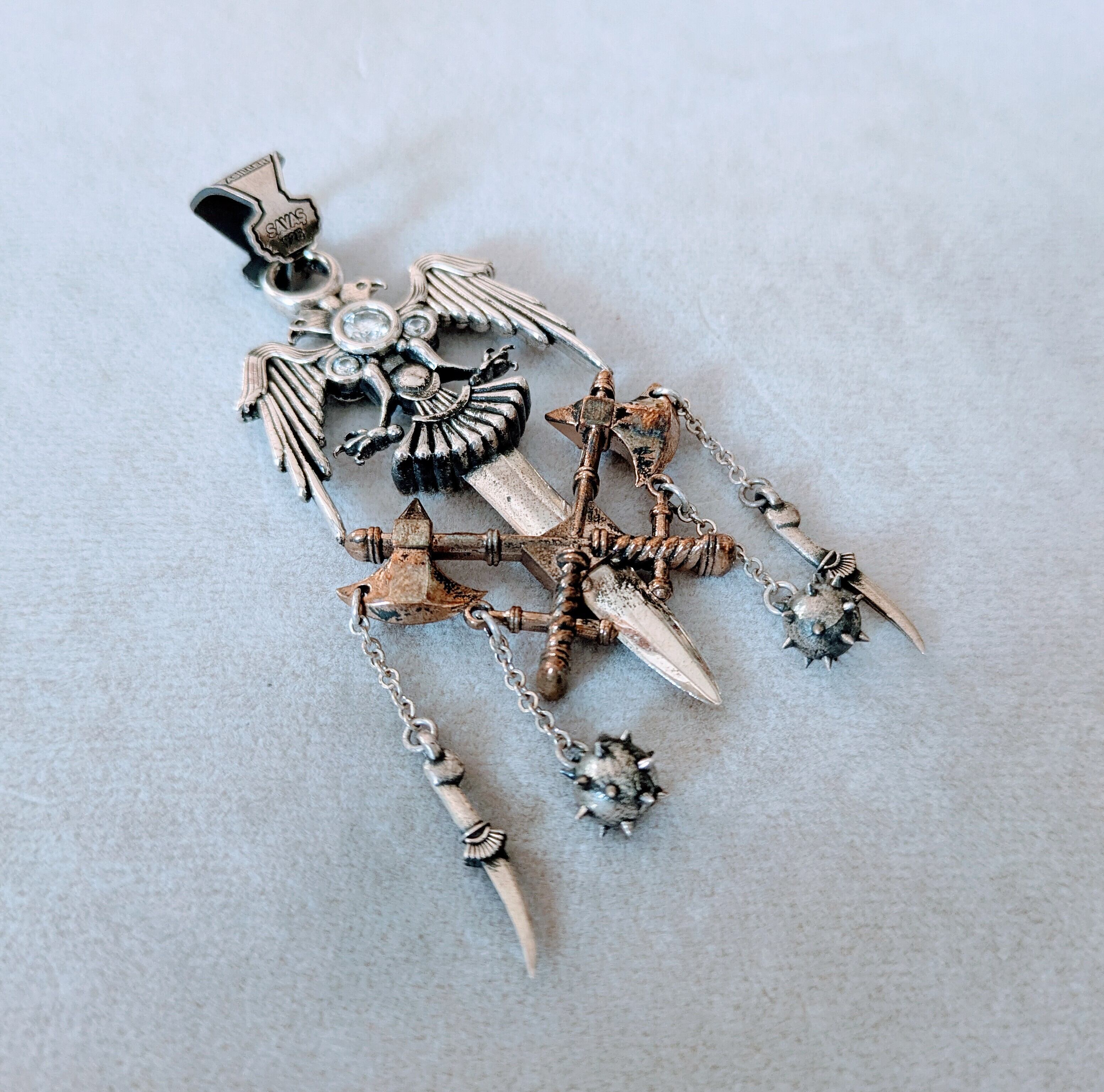 エンデルシャフオリジナル ハンドメイド ペンダントT（鷲と剣