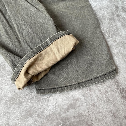 20s グレー ダブルニー Carhartt W35 L30 詳細写真16