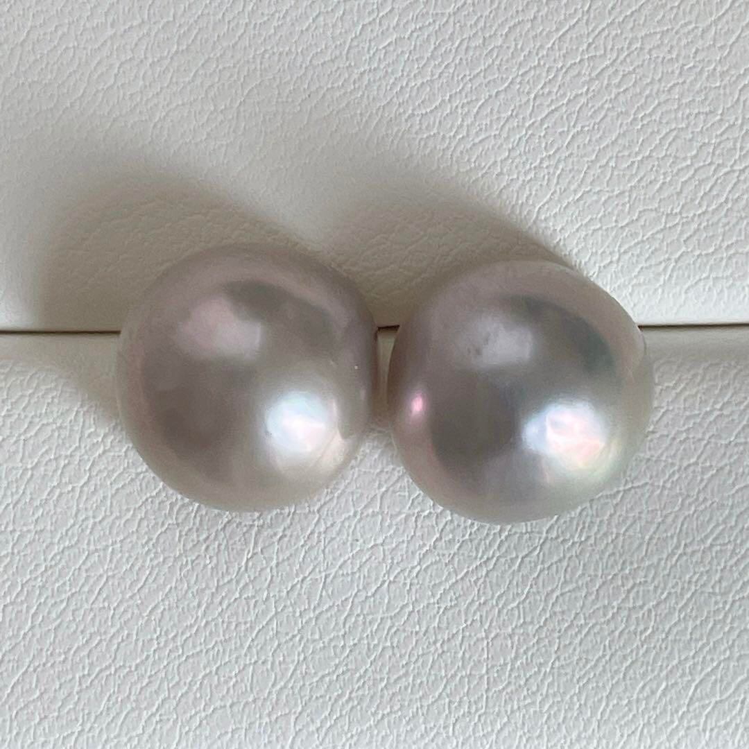 405大粒バロックお花　フラワーパール スタッドピアス★11mmシルバー925 405大粒バロックお花 フラワーパール スタッドピアス☆11mm