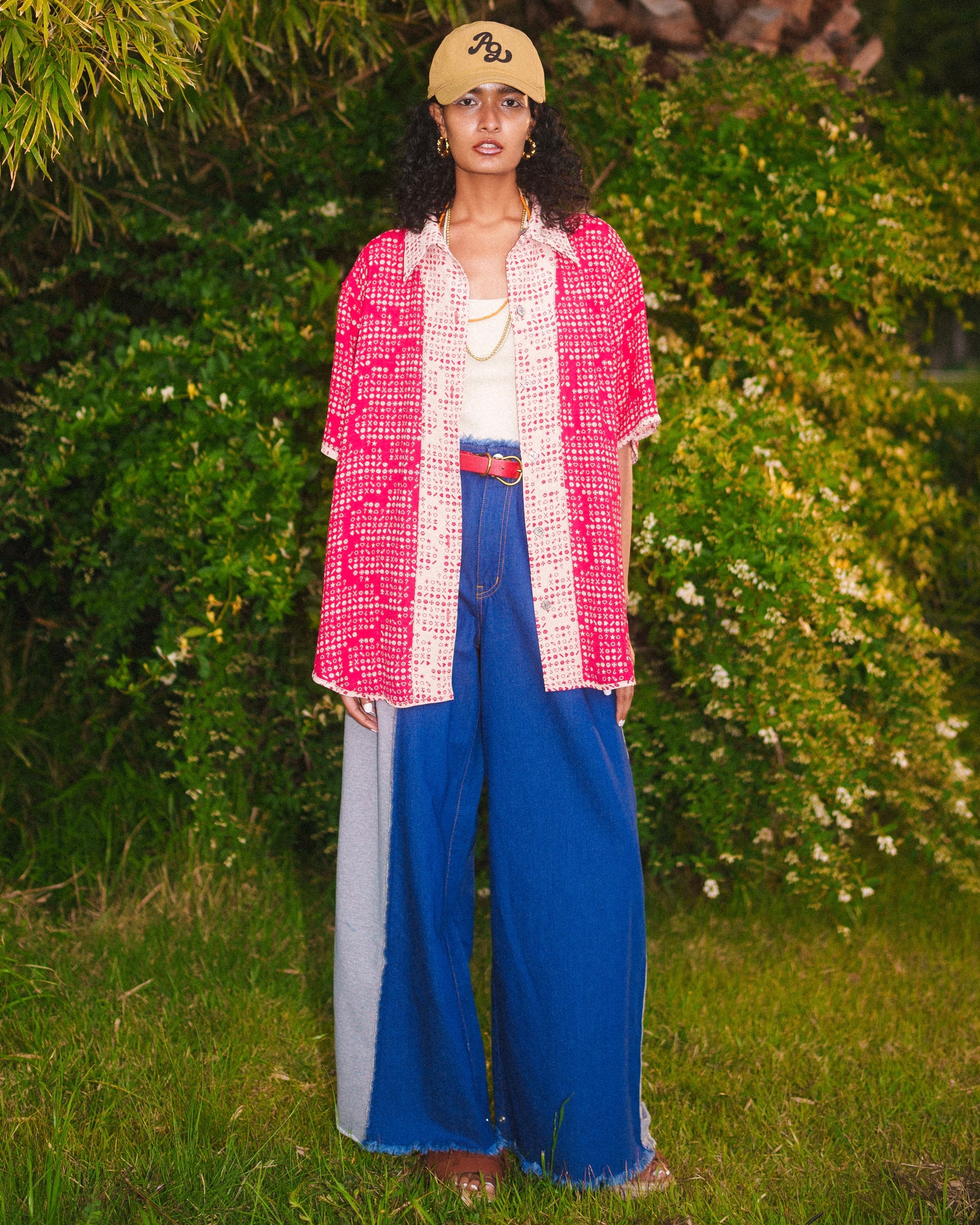 2WAY Baggy Denim Pants | AMBERGLEAM