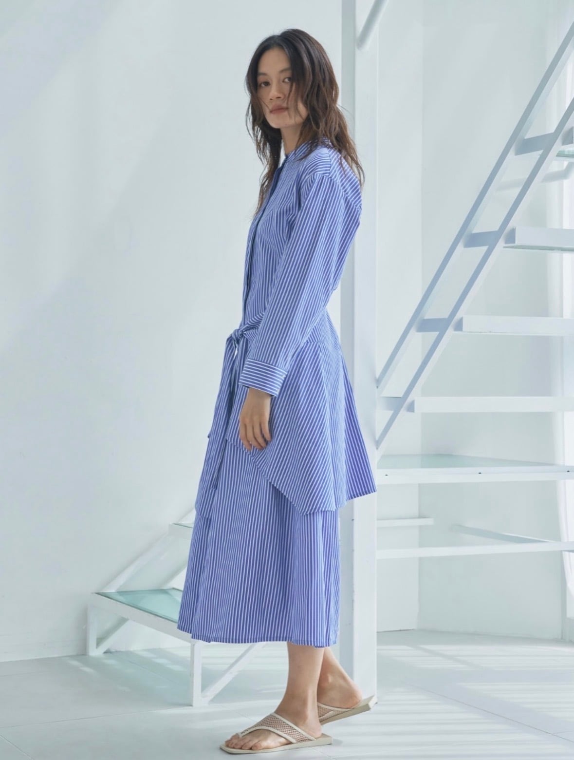 Audrey and Johnwad 】ストライプワンピース | valance 福井