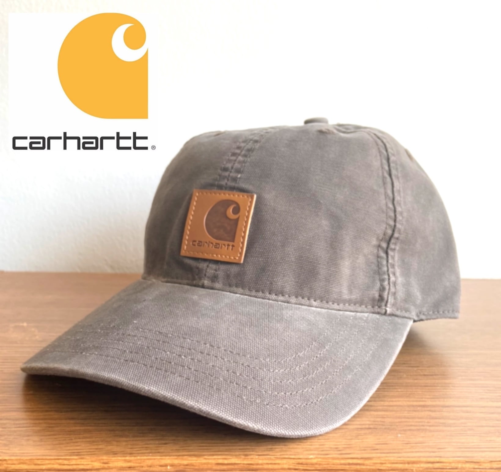 新品 正規品 Carhartt/カーハート キャップ Cロゴ付帽子 チャコールグレー