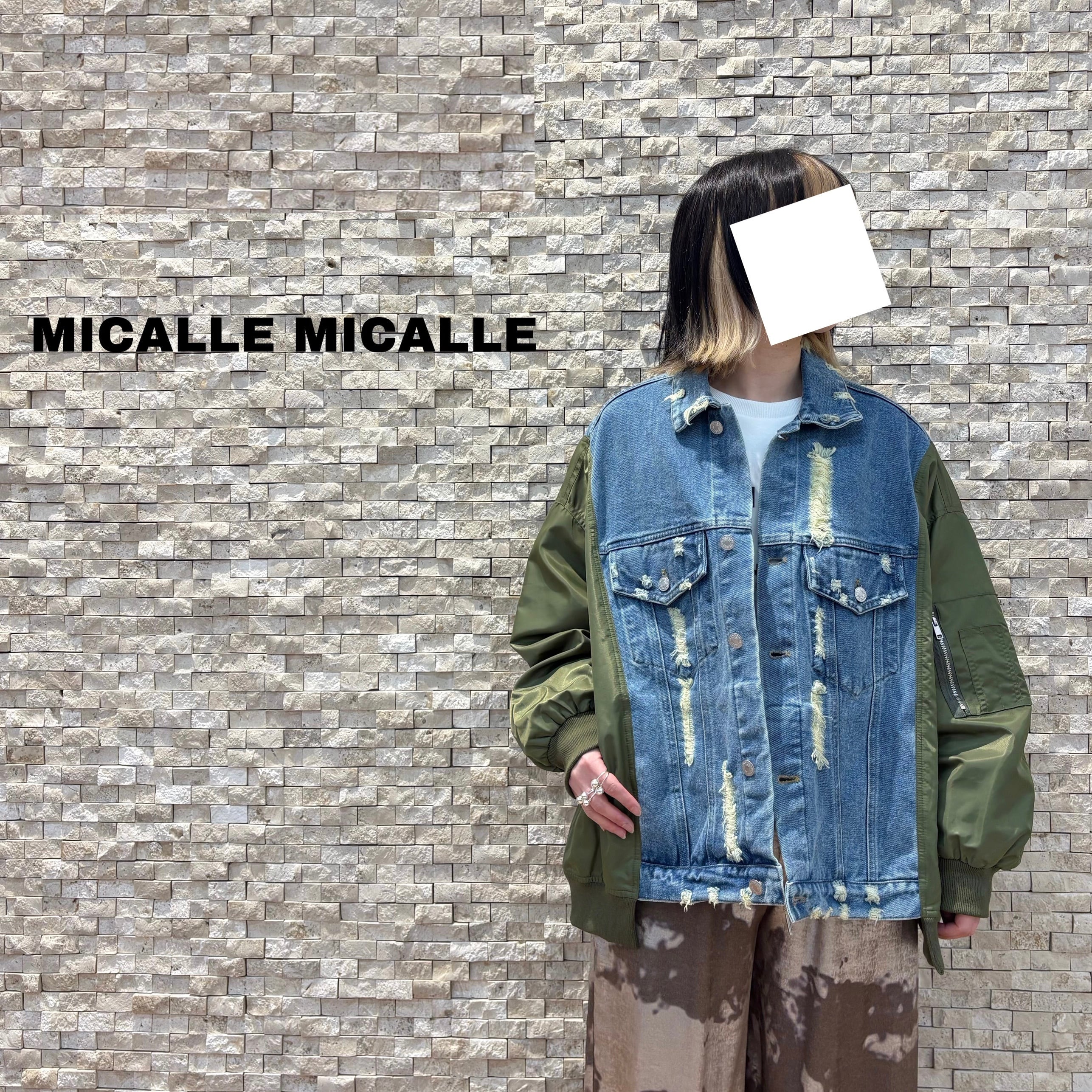 MICALLE MICALLE】ナイロン切り替えデニムジャケット（MML119JEA