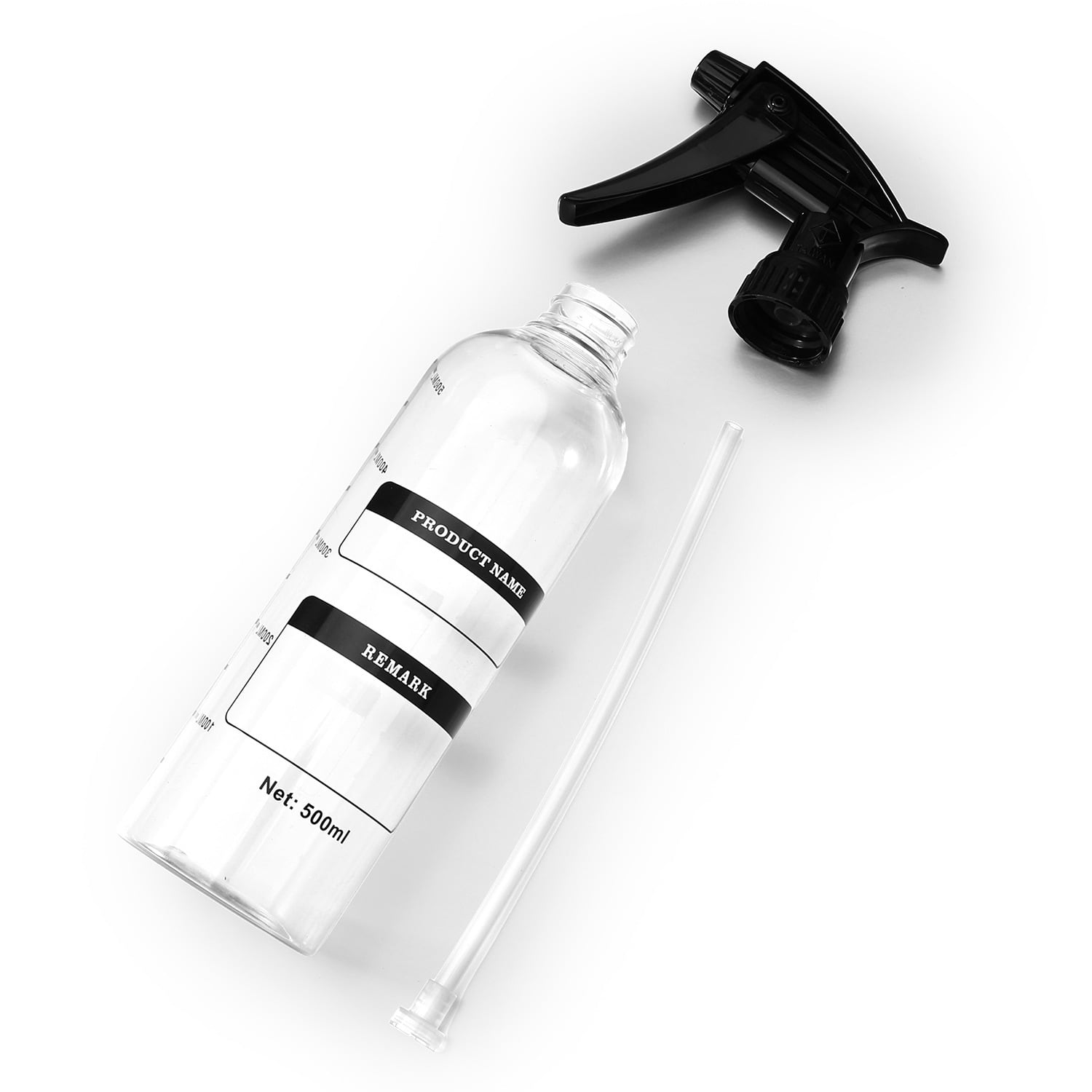 希釈ボトル500ml【透明、目盛付き、耐薬品性有】 | rosaliehill