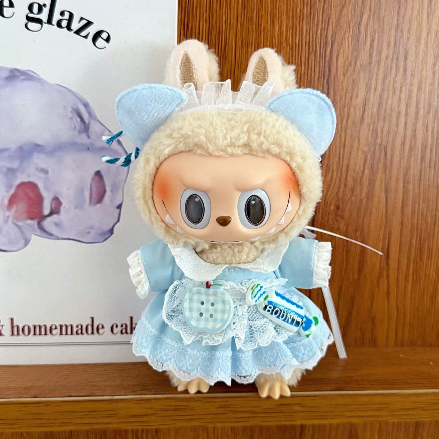 10cmぬい服】モチーフアクセントワンピコーデ 棉花娃娃 labubu用お洋服