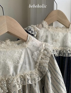 2560 lace design rompers / BEBE HOLIC