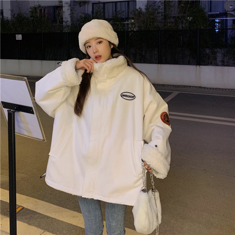 アウター コート ブルゾン シャンパー もこもこアウター ボアブルゾン