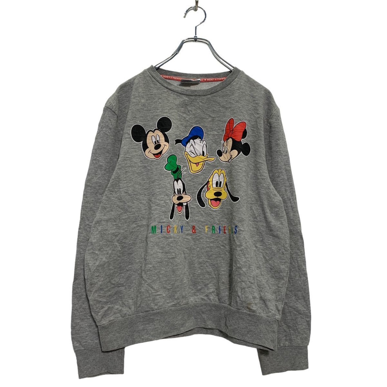 Disney キャラクター プリント スウェット トレーナー L レディース 