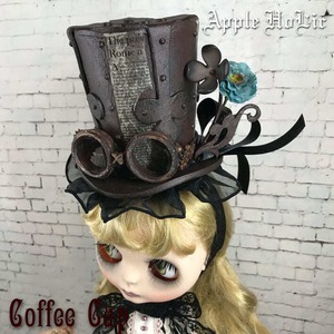 ドールハット L　Coffeecup・コーヒーカップ　ブライス 60cmドール用