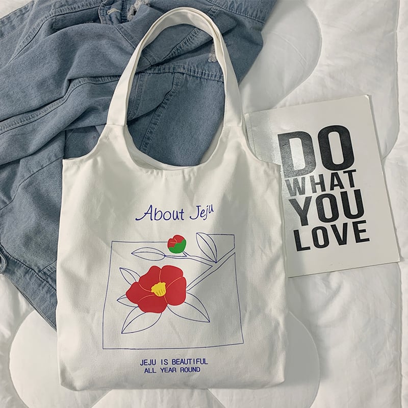 ≡韓国 かわいい花トートバッグ ≡原宿系 ショルダー クラッチ トート