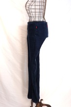 Flare silhouette stretch denim pants Made in U.S.A