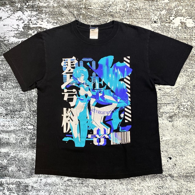 EVA エヴァ 綾波レイ 零号機 Tシャツ 黒 L エヴァンゲリオン 