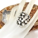 SERGE THORAVAL Maille crystal glass ring