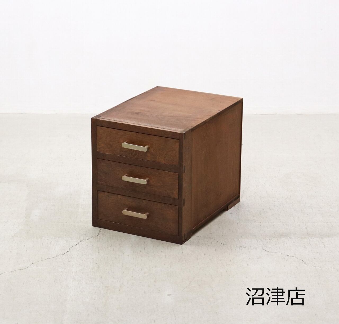 【沼津店】レトロ 3杯 小引き出し A4 収納 抽斗 書類 小物入れ ヴィンテージ PIT09081