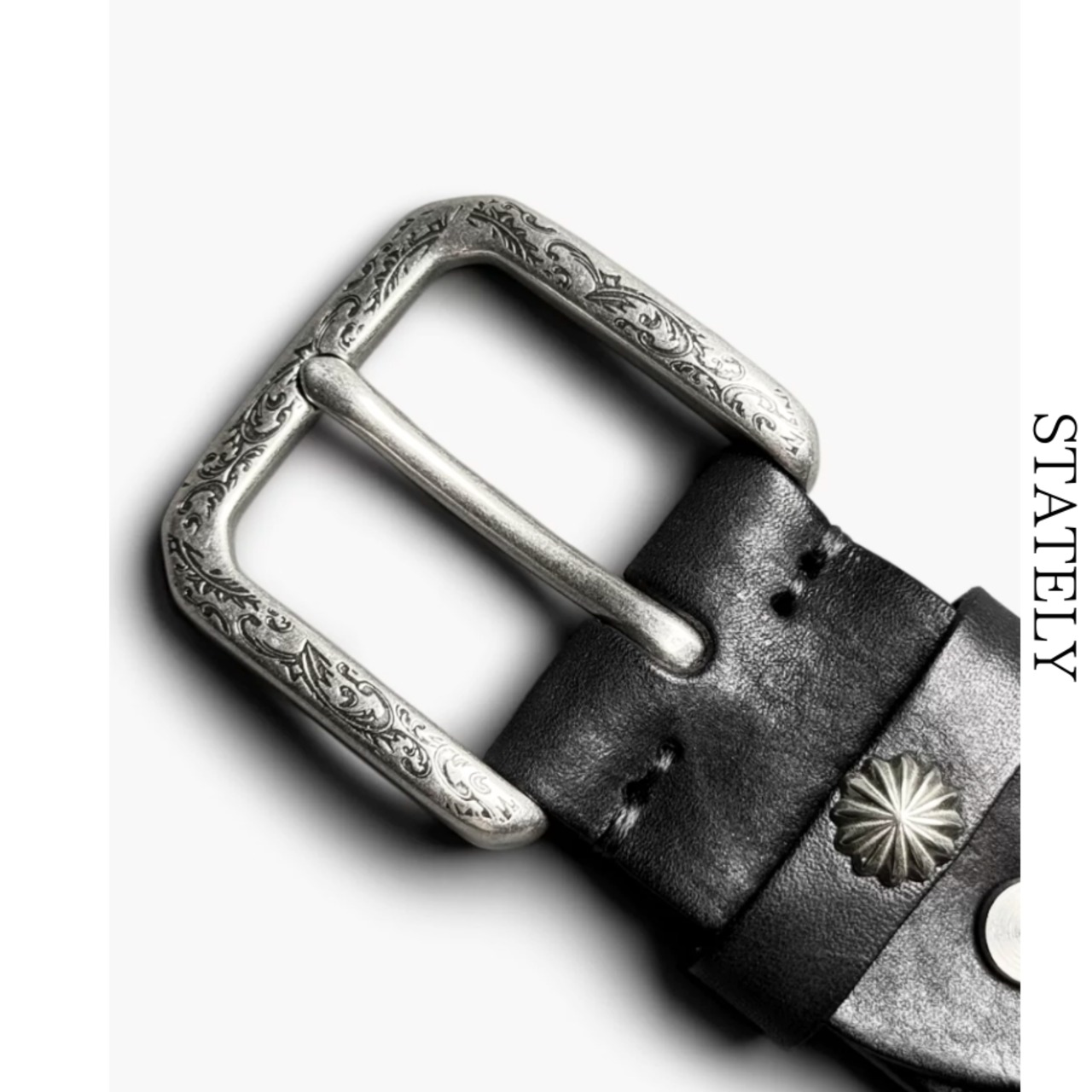 Vintage Buckle レザーベルト/3color_A09・画像8