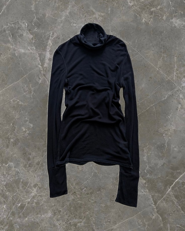 "Y's Red Label" high neck asymmetry top