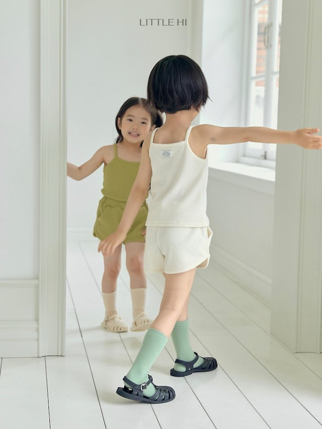 【取寄/韓国直送】LITTEL HI  26/SM ワッフルデイショートパンツ｜夏服｜韓国子供服