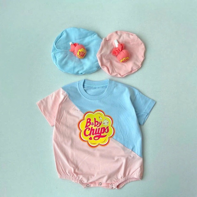 ベビー 　夏新作  韓国風　 ディズニーキャラクター ロンパース