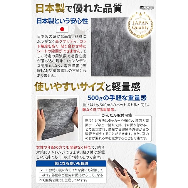 PRO版【正規品】防音ファストラボ® (音の遮断効果3倍！） 日本製 遮音