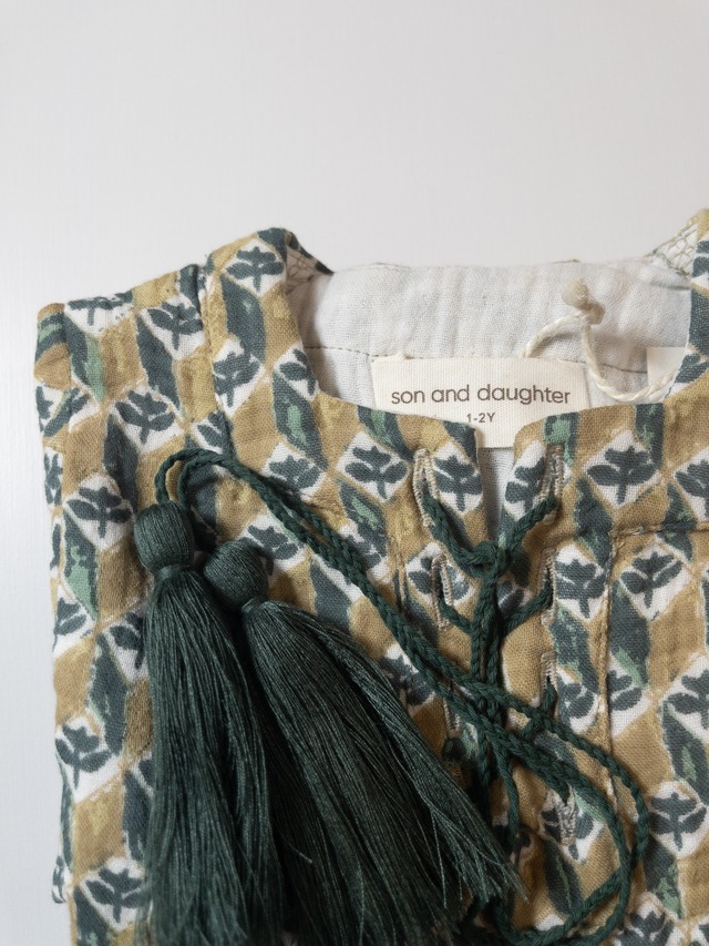 《即納》son and daughter / Obin Maxi Dress 1-2Y/3-4Y